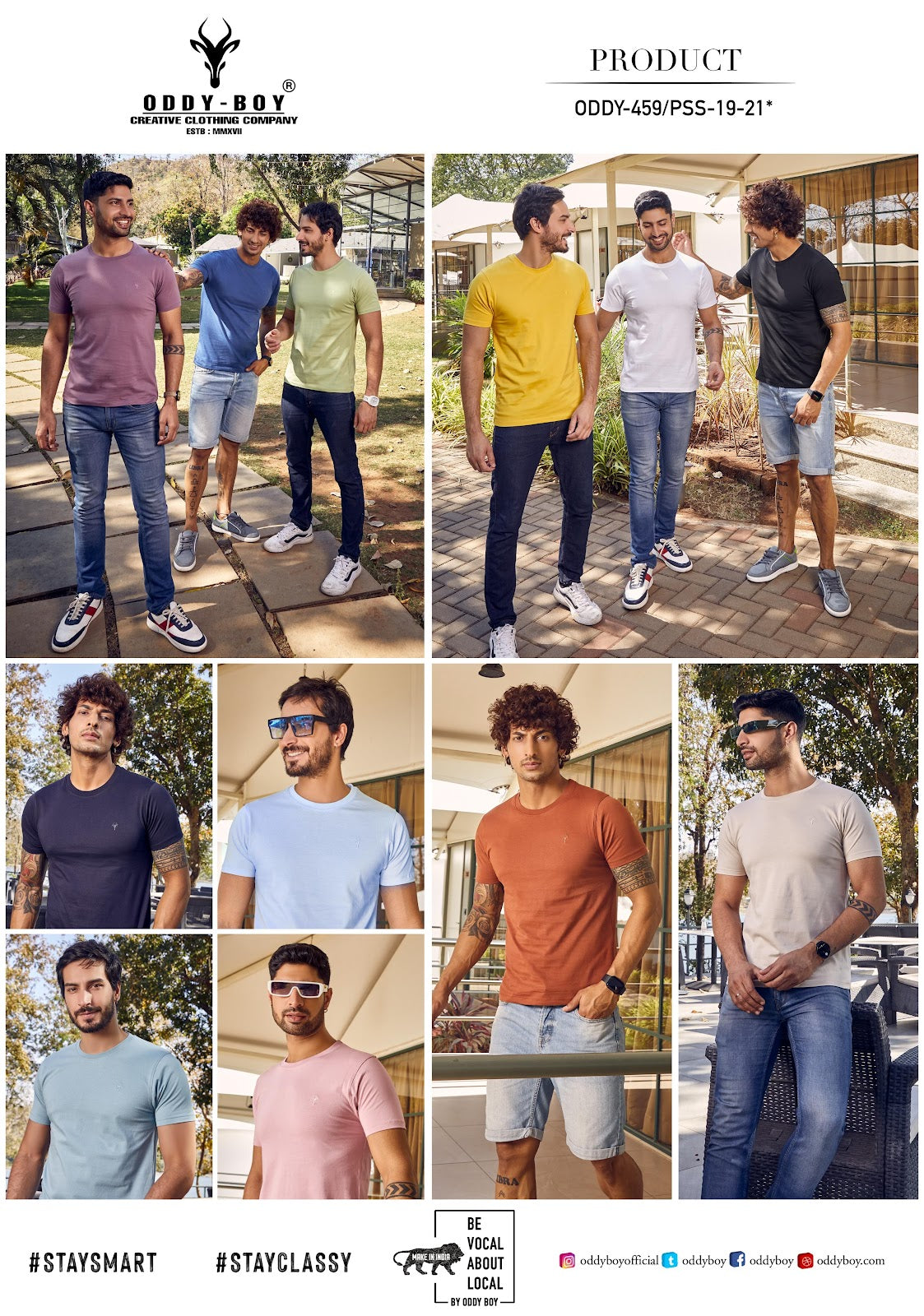 459 Oddy Boy Cotton Mens Tshirts