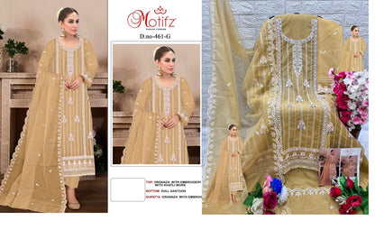 461 Motifz Organza Pakistani Salwar Suits
