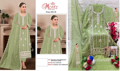 461 Motifz Organza Pakistani Salwar Suits