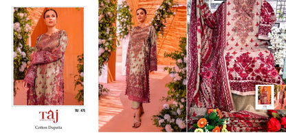 472-475 Taj Creations Cotton Pakistani Salwar Suits