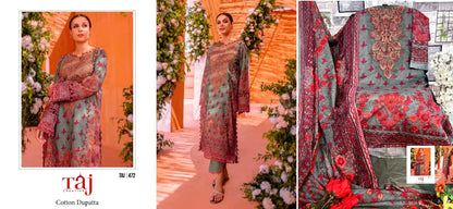 472-475 Taj Creations Cotton Pakistani Salwar Suits