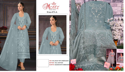 473 Motifz Georgette Pakistani Salwar Suits