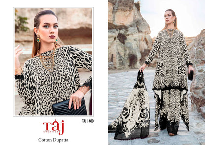 478-479-480 Taj Creations Cotton Pakistani Patch Work Suits