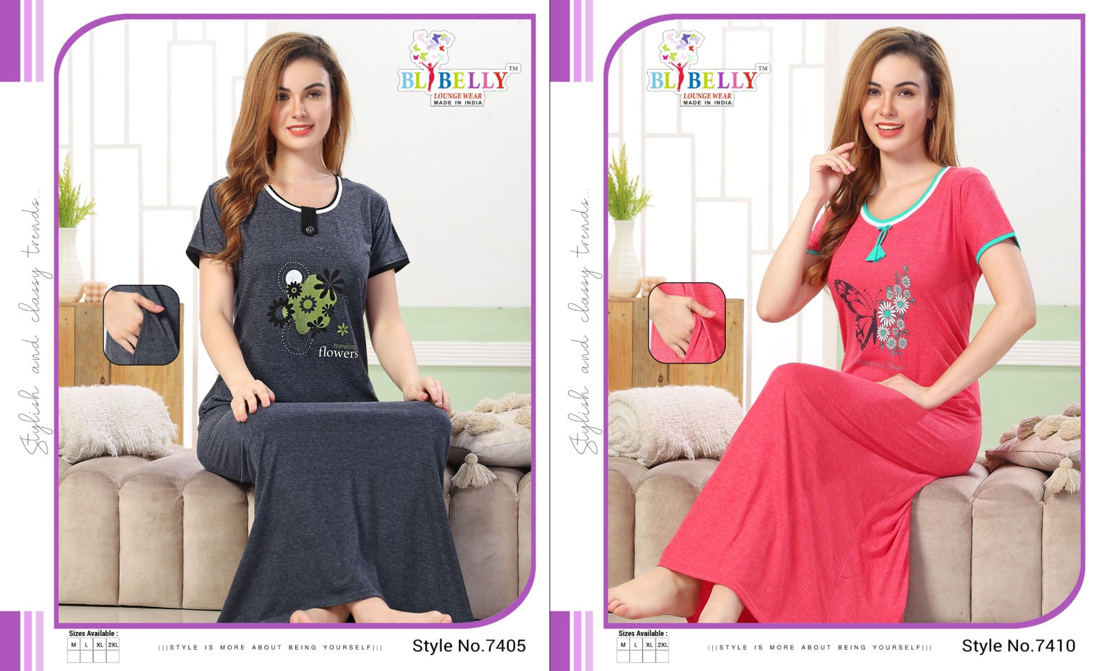 493 Belly Hosiery Sinker Night Gowns