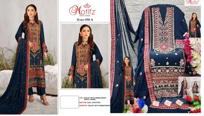 498 Motifz Georgette Pakistani Salwar Suits