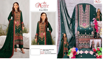 498 Motifz Georgette Pakistani Salwar Suits
