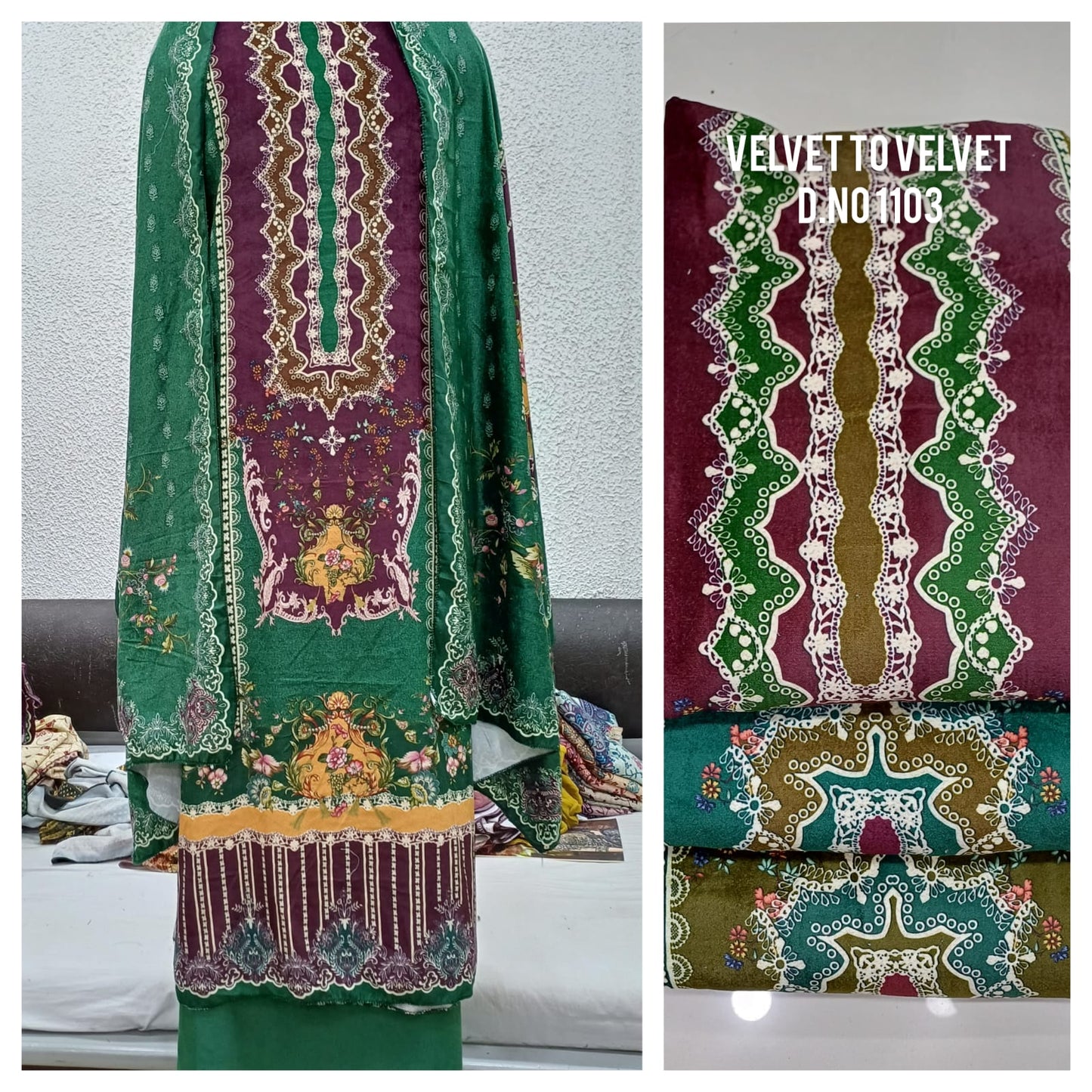 4 Matching Skt Velvet Suits