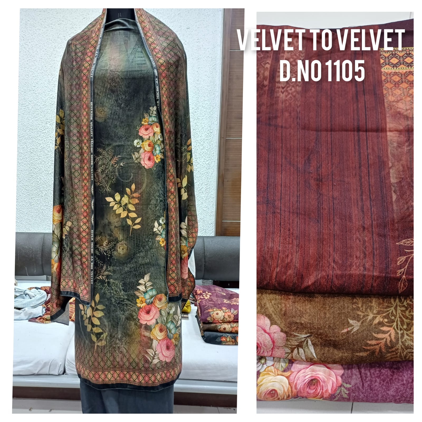 4 Matching Skt Velvet Suits