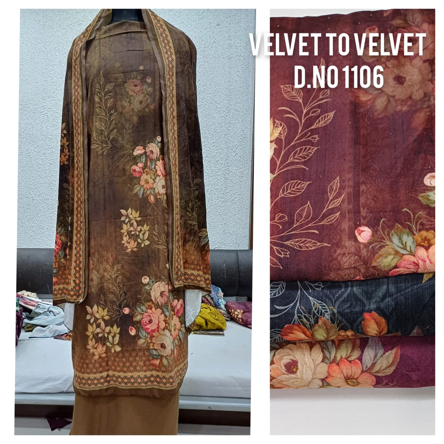 4 Matching Skt Velvet Suits