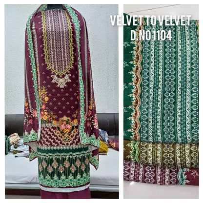 4 Matching Skt Velvet Suits