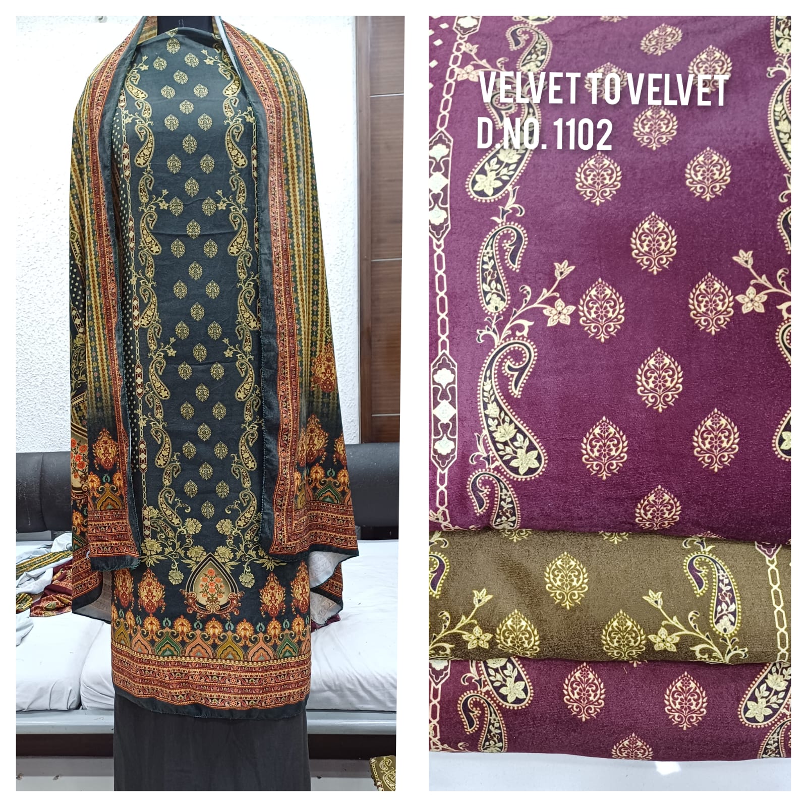 4 Matching Skt Velvet Suits