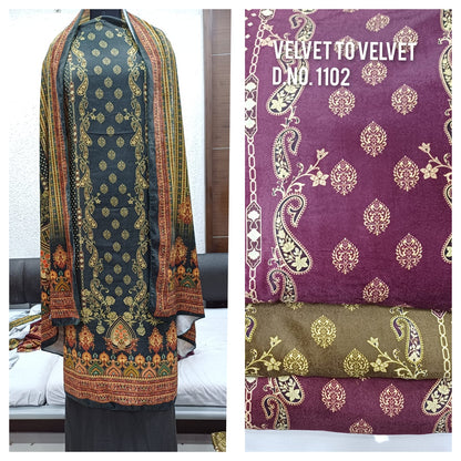 4 Matching Skt Velvet Suits