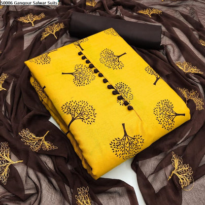 50006 Gangour Slub Salwar Suits