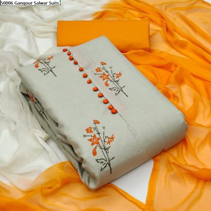 50006 Gangour Slub Salwar Suits