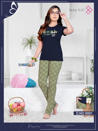 5001 Lady Hill Hosiery Pyjama Night Suits
