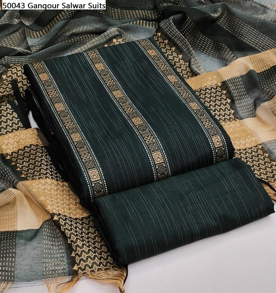 50043 Gangour Cotton Jacquard Salwar Suits