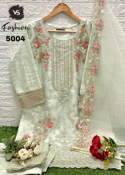 5004 Vs Fashion Organza Pakistani Readymade Suits