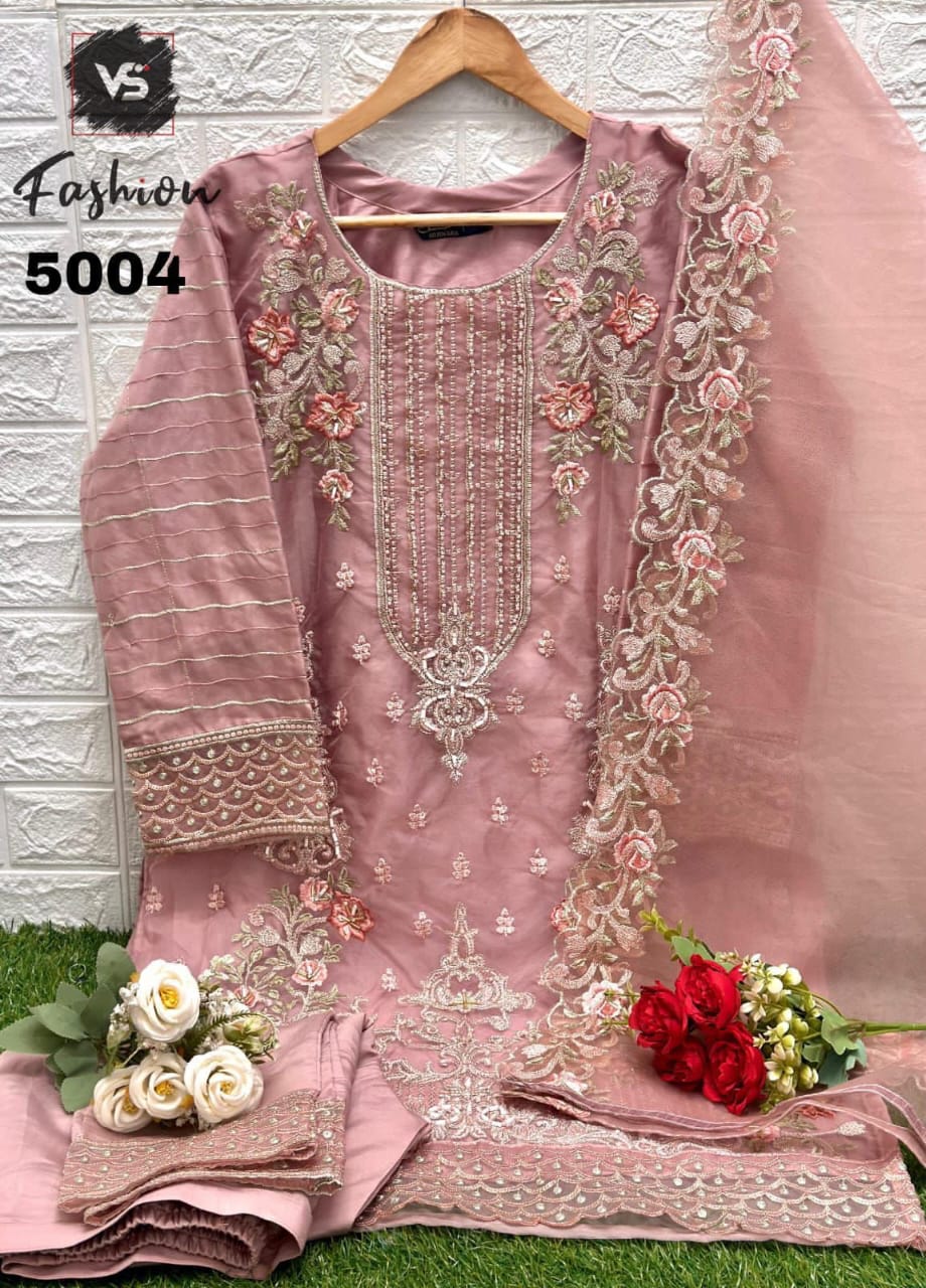 5004 Vs Fashion Organza Pakistani Readymade Suits
