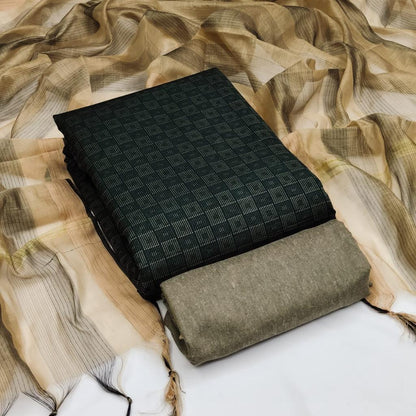 50053-Dark Gangour Cotton Jacquard Salwar Suits