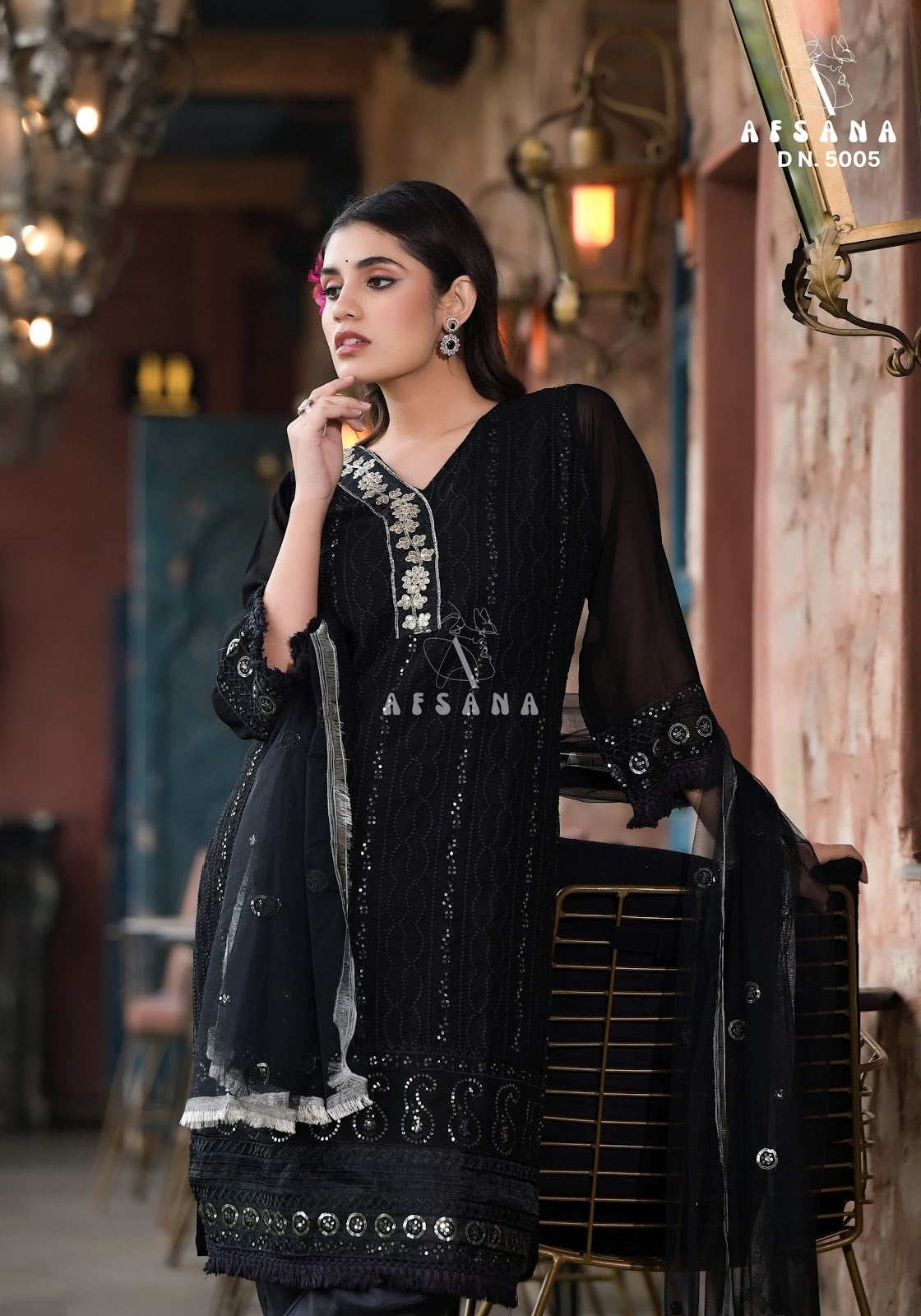 5005 Afsana Georgette Readymade Pant Style Suits