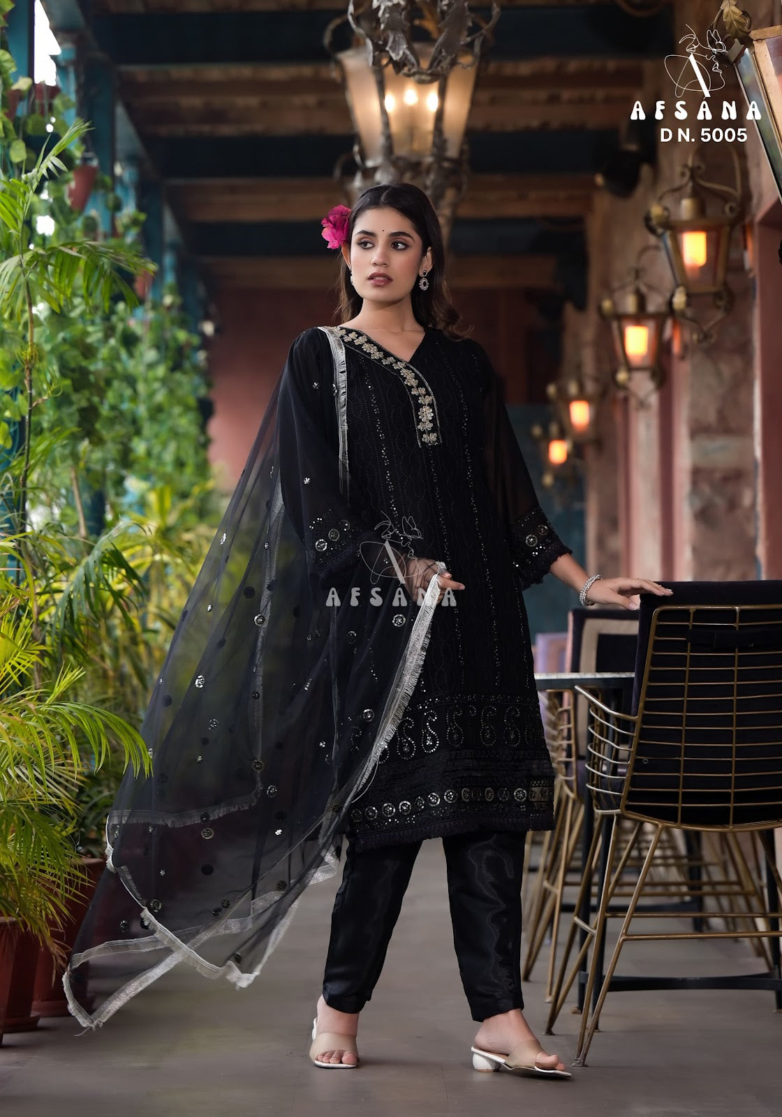5005 Afsana Georgette Readymade Pant Style Suits
