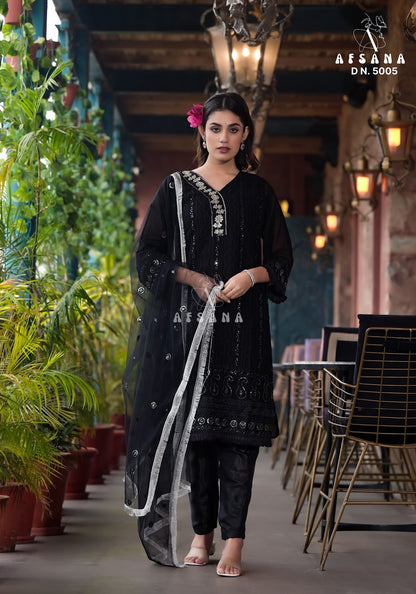 5005 Afsana Georgette Readymade Pant Style Suits