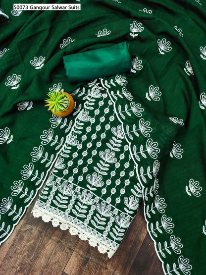 50073 Gangour Vichitra Silk Salwar Suits