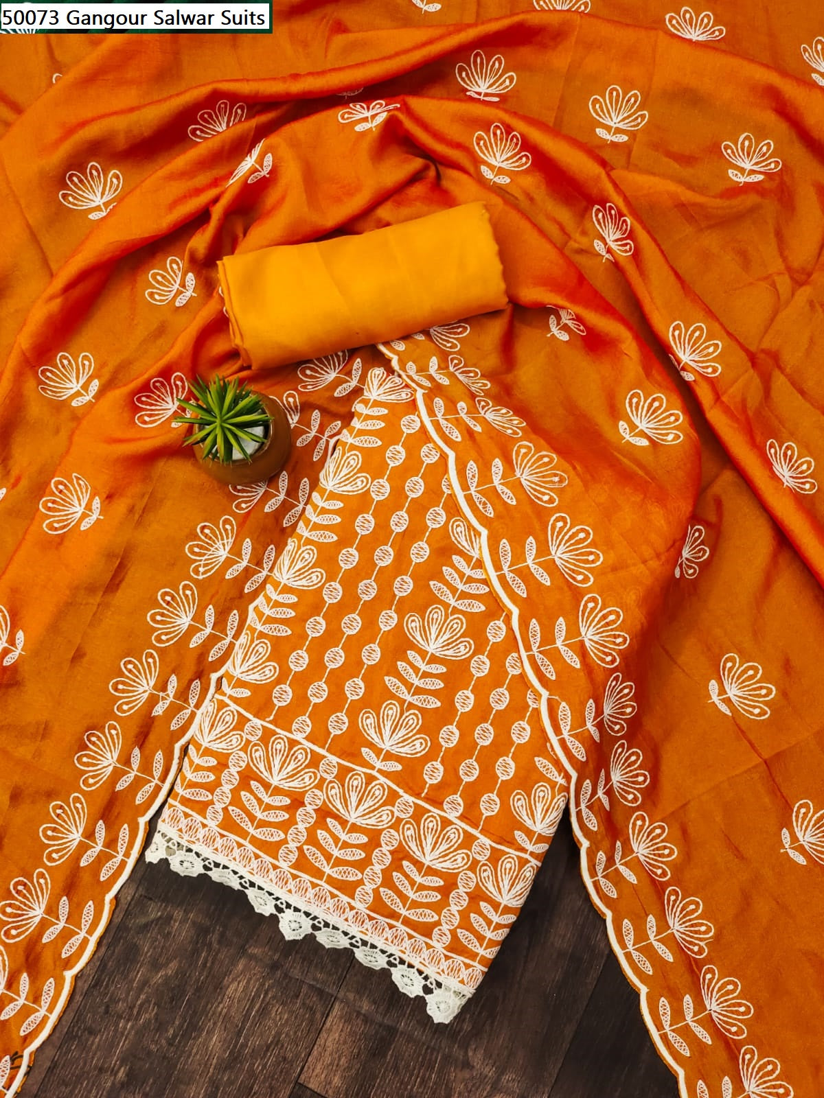 50073 Gangour Vichitra Silk Salwar Suits