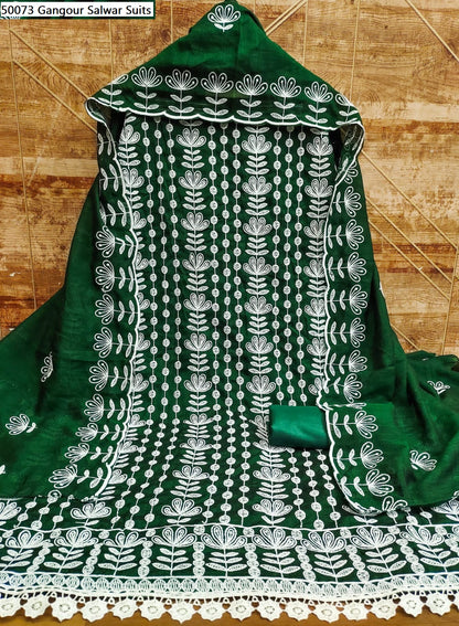 50073 Gangour Vichitra Silk Salwar Suits