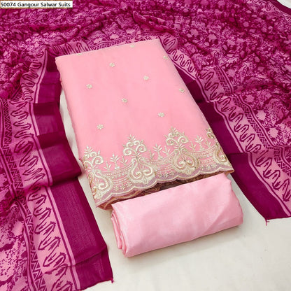 50074 Gangour Chanderi Salwar Suits