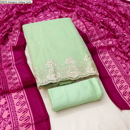 50074 Gangour Chanderi Salwar Suits