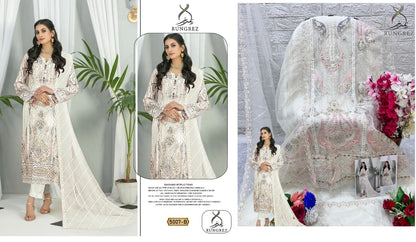 5007 Rungrez Organza Pakistani Salwar Suits