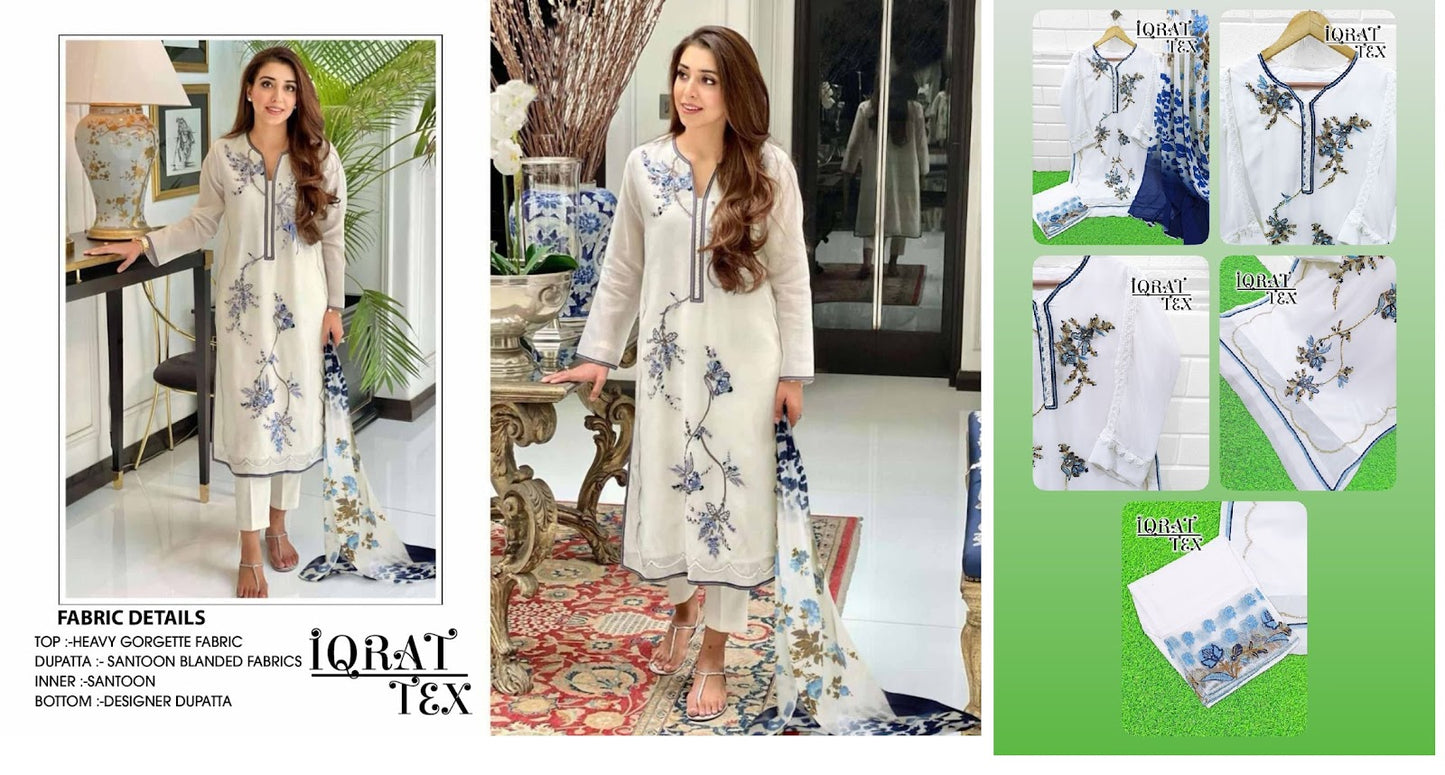 5010 Iqrat Tex Georgette Pakistani Readymade Suits