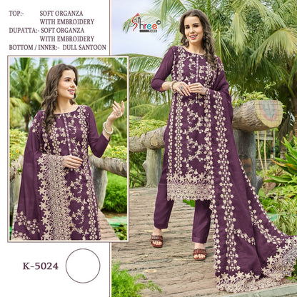 5024 Shree Fabs Organza Pakistani Salwar Suits