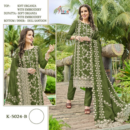 5024 Shree Fabs Organza Pakistani Salwar Suits