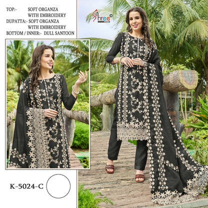 5024 Shree Fabs Organza Pakistani Salwar Suits
