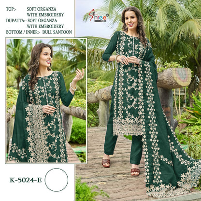 5024 Shree Fabs Organza Pakistani Salwar Suits