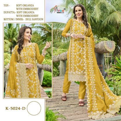5024 Shree Fabs Organza Pakistani Salwar Suits
