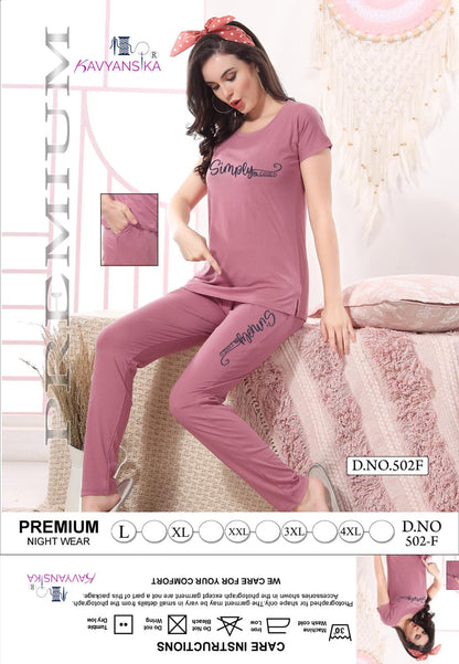 502 Kavyansika Cotton Pyjama Night Suits