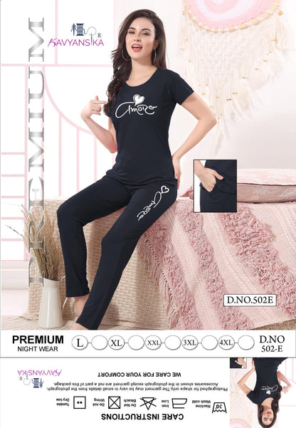 502 Kavyansika Cotton Pyjama Night Suits