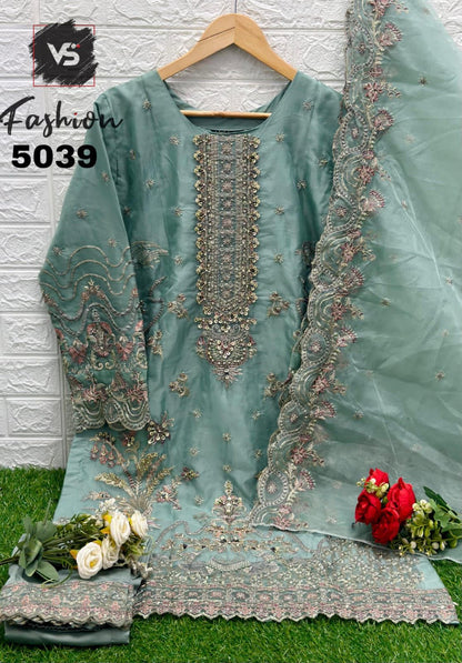 5039 Vs Fashion Organza Pakistani Readymade Suits