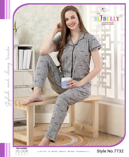 506 Belly Collar Night Suits