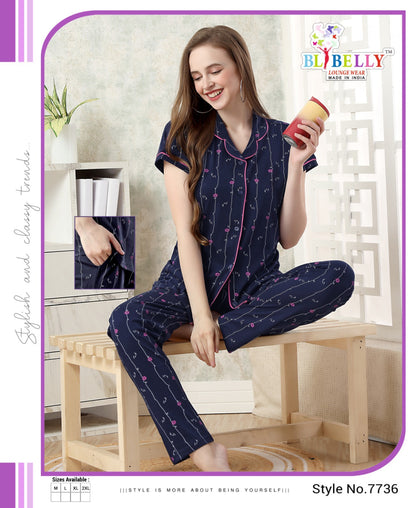 506 Belly Collar Night Suits