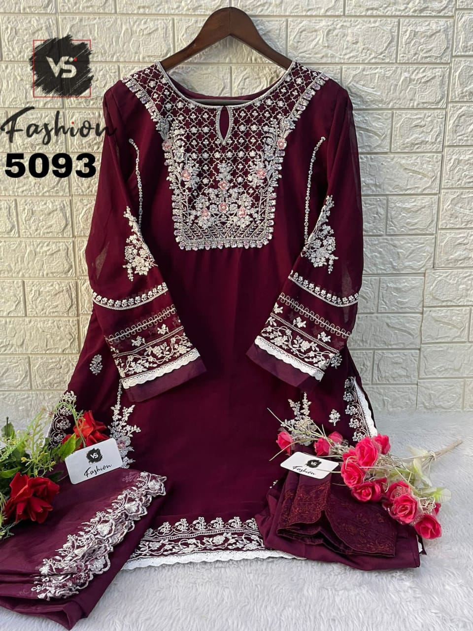 5093 Vs Fashion Georgette Pakistani Readymade Suits
