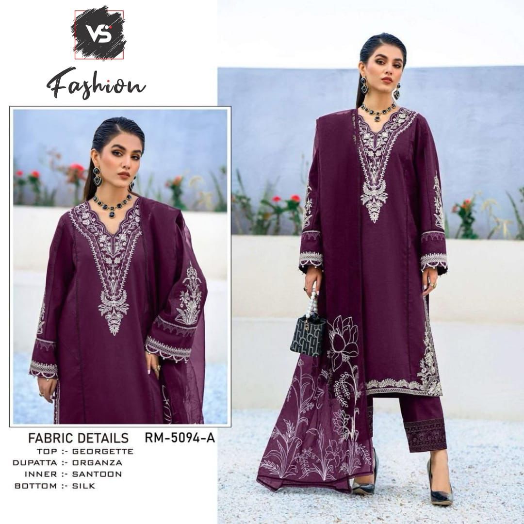 5094 Vs Fashion Georgette Pakistani Readymade Suits