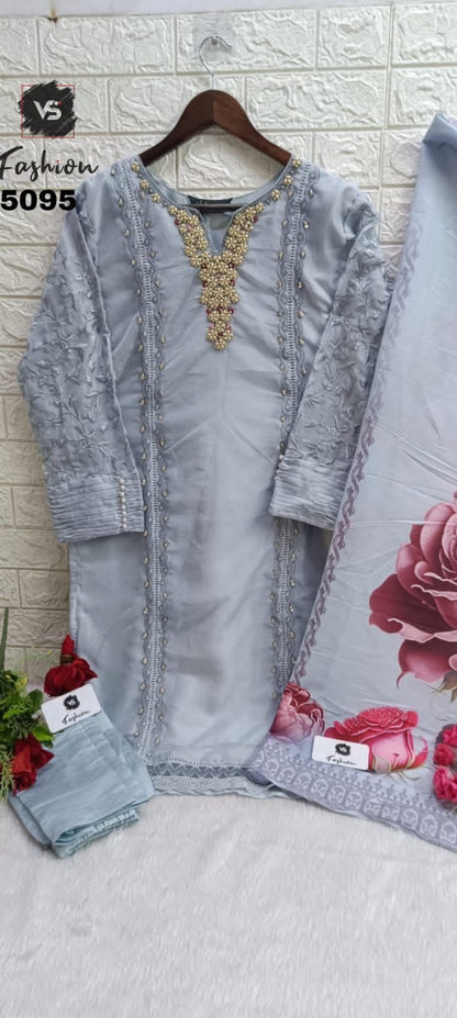5095 Vs Fashion Organza Pakistani Readymade Suits