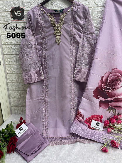 5095 Vs Fashion Organza Pakistani Readymade Suits
