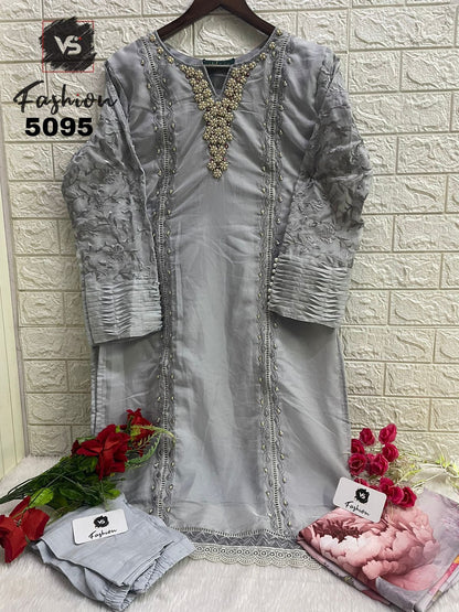 5095 Vs Fashion Organza Pakistani Readymade Suits
