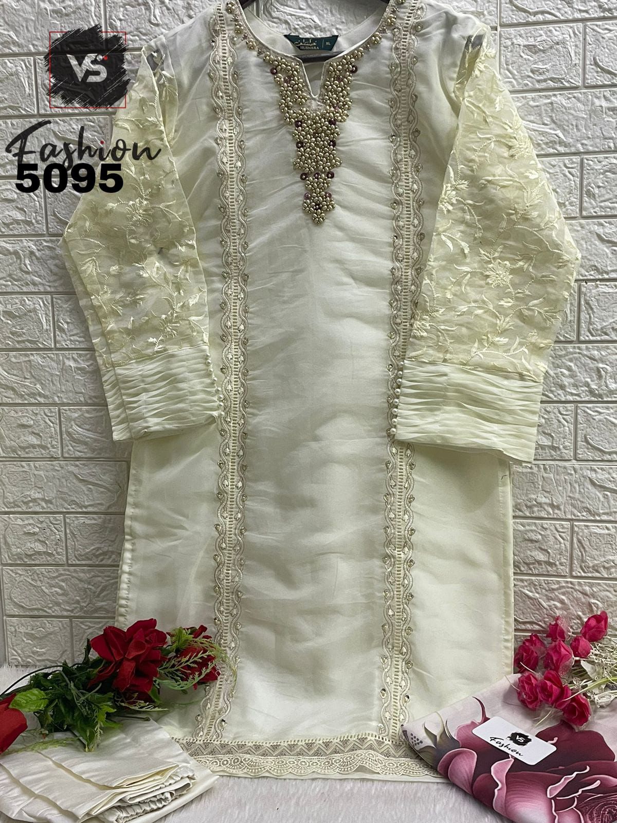 5095 Vs Fashion Organza Pakistani Readymade Suits