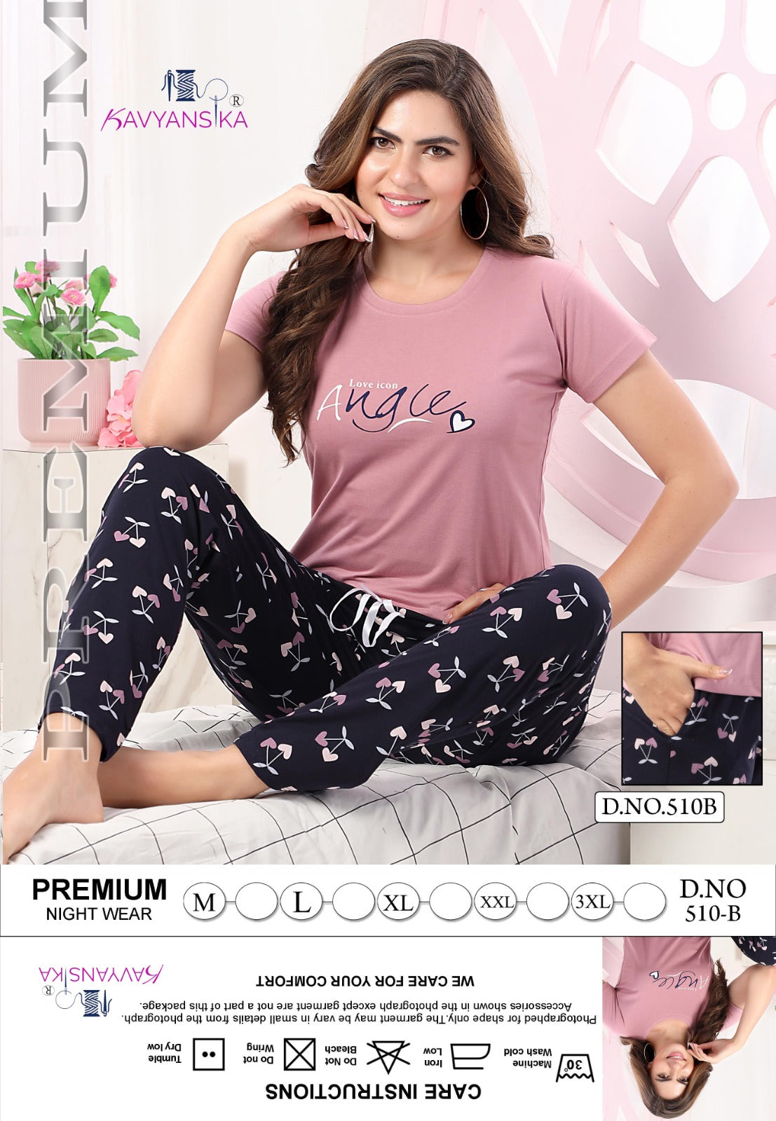 510 Kavyansika Cotton Pyjama Night Suits